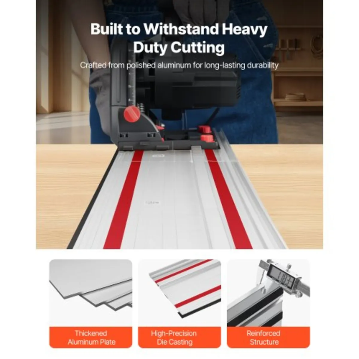 Track Saw Guide Rail, 1397 mm Cutting Range, Kit I - Image 3