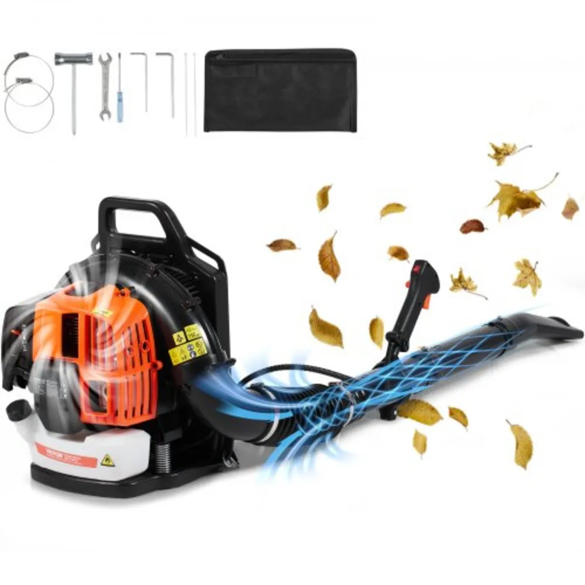 Backpack Leaf Blower, 63CC 2-Cycle Gas Leaf Blower - Image 1