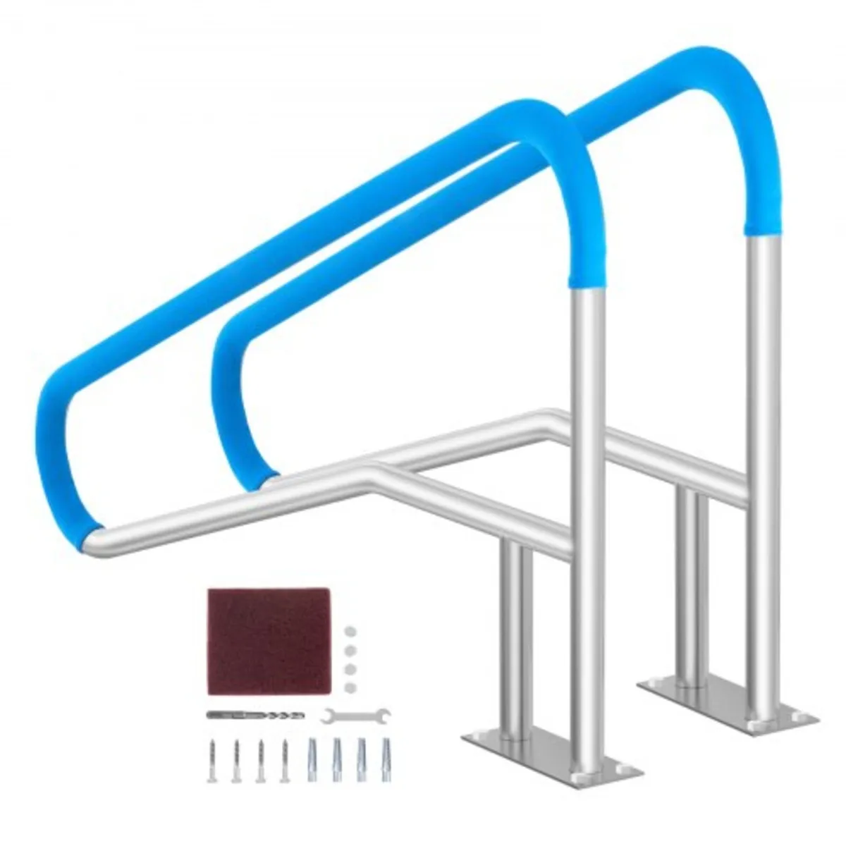 Pool Handrail, 2 PCS 55 x 32 inch Pool Railing, St - Image 1
