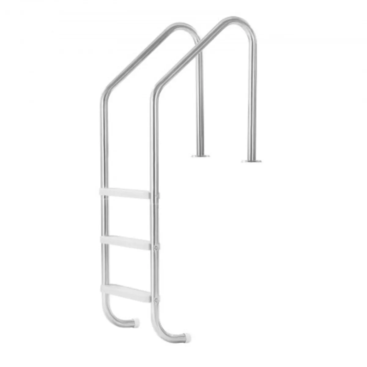 Swimming Pool Ladder, 3-Step Stairs with Double Ha - Image 1