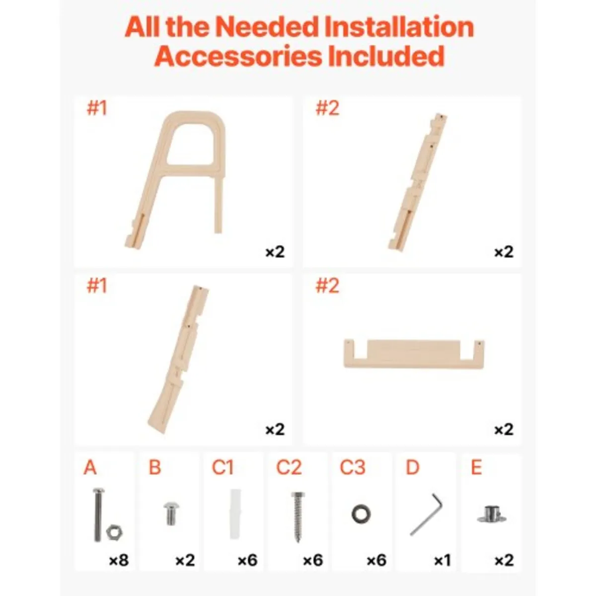 Swimming Pool Ladder, Inclined 5-Step Double Handr - Image 2