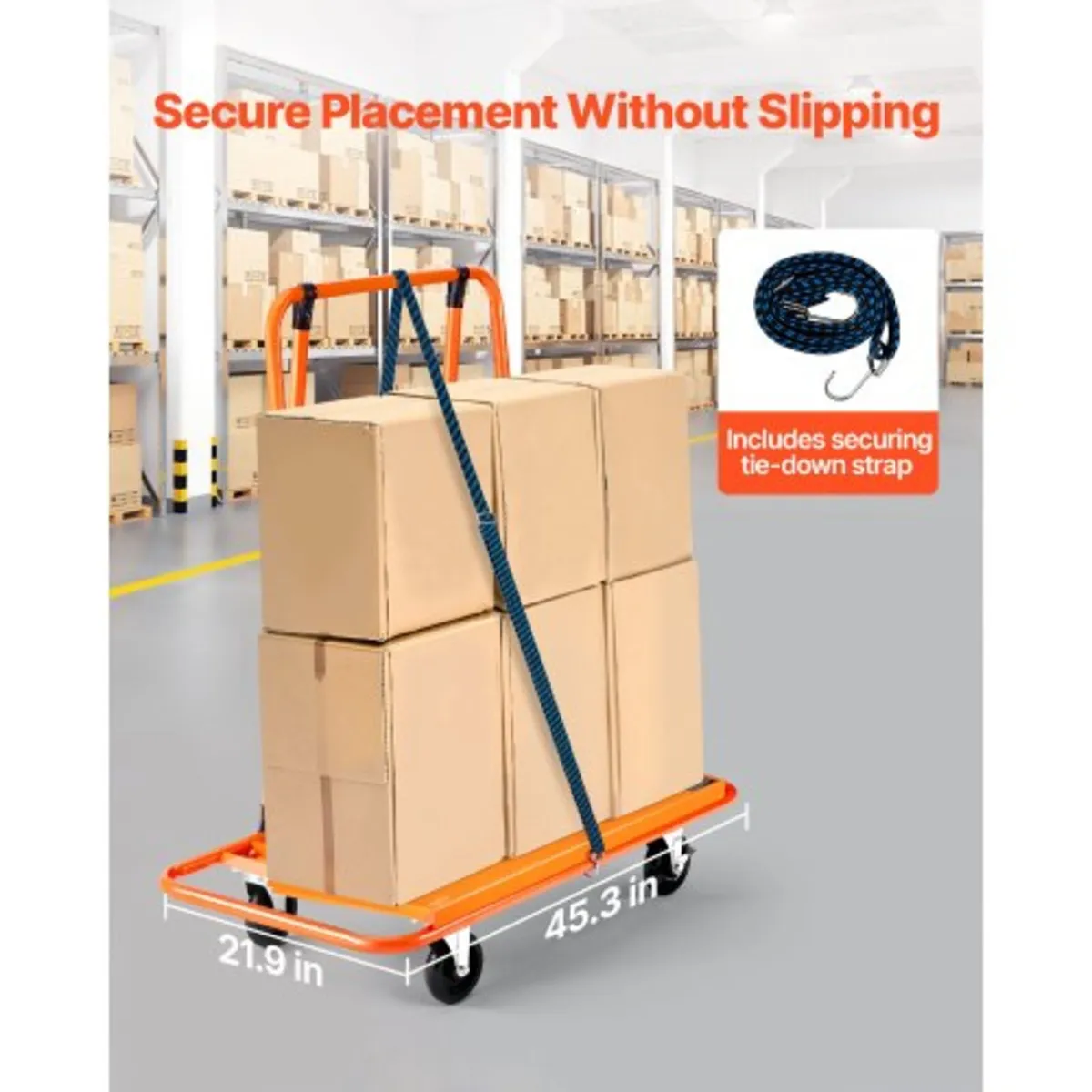 Drywall Cart Dolly, 816 kg Load Capacity, Steel Pa - Image 2