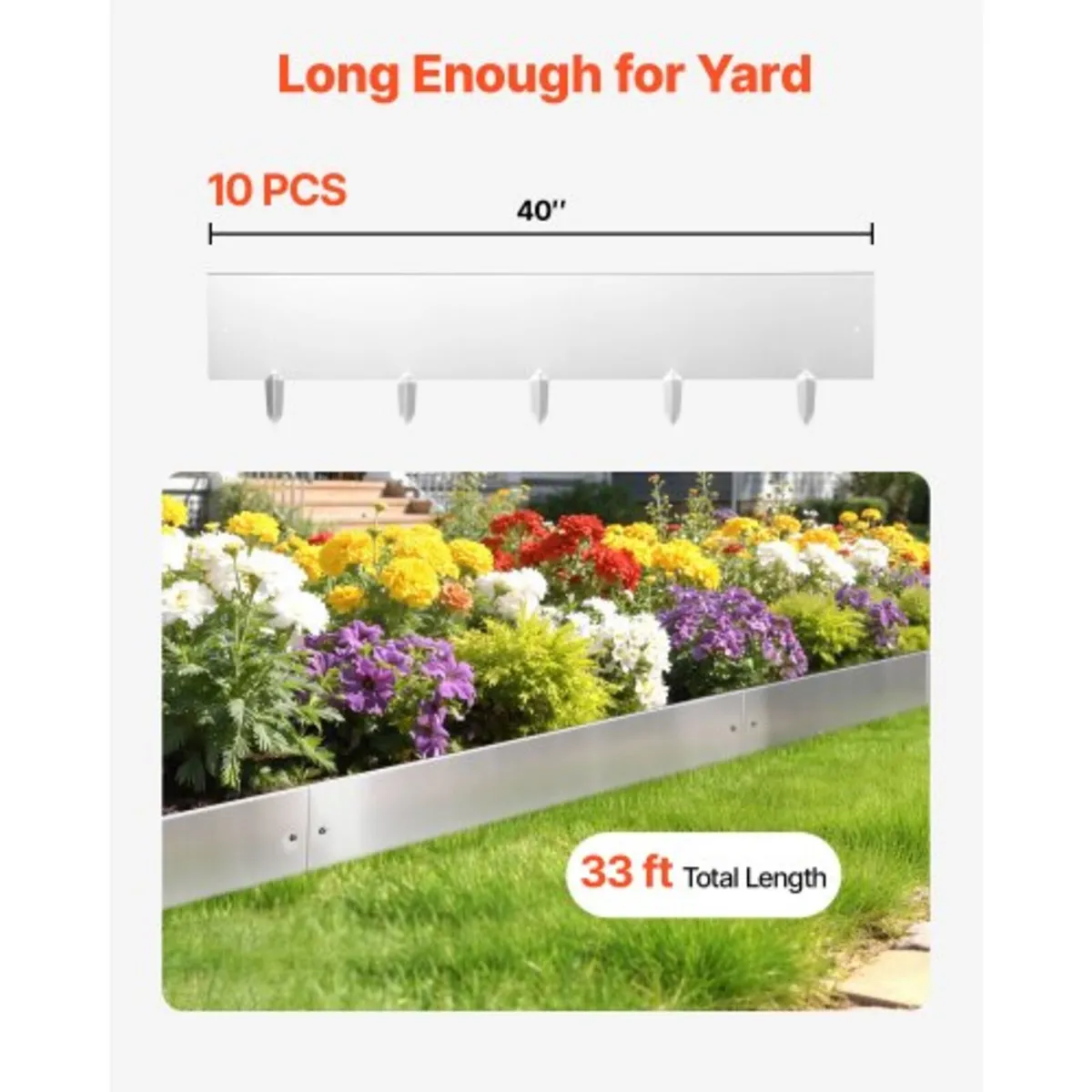 Corten Steel Landscape Edging, 10-Pack 100 x 23 cm - Image 2