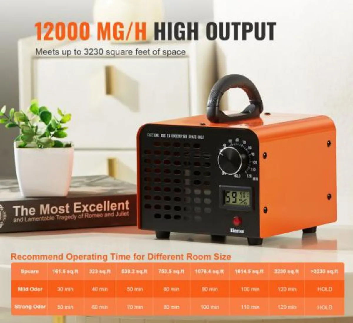 Ozone Generator, 12000mg/h Ozone Machine Odor Remo - Image 4