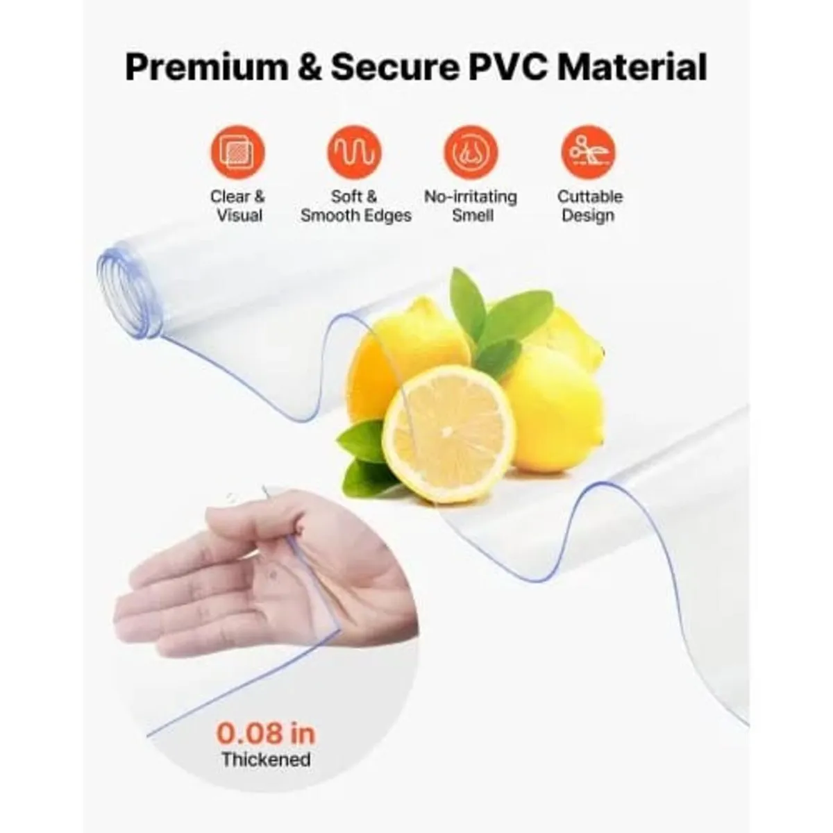 PVC Strip Curtain, 2.1 m Height x 1 m Width x 2 mm - Image 4