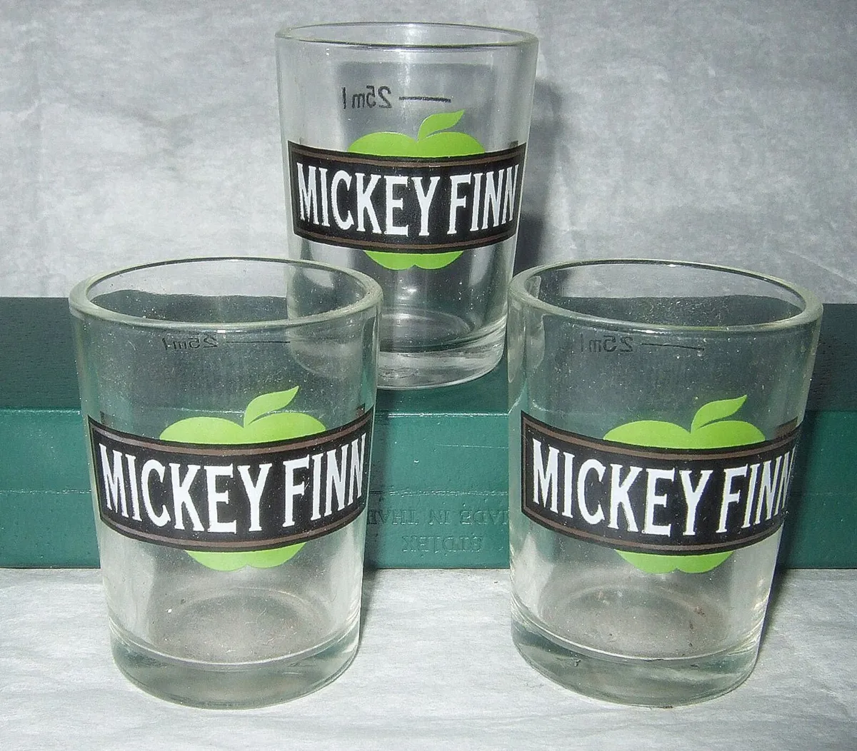 Trio of Vintage ‘Mickey Finn’ Shot Glasses - Image 2