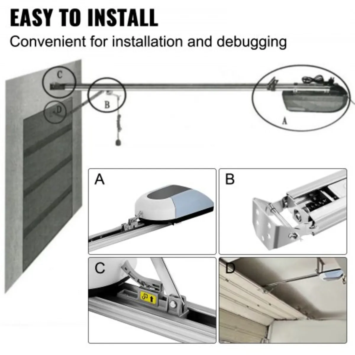 Roller Door Opener 1000N Garage Door Opener Operat - Image 3