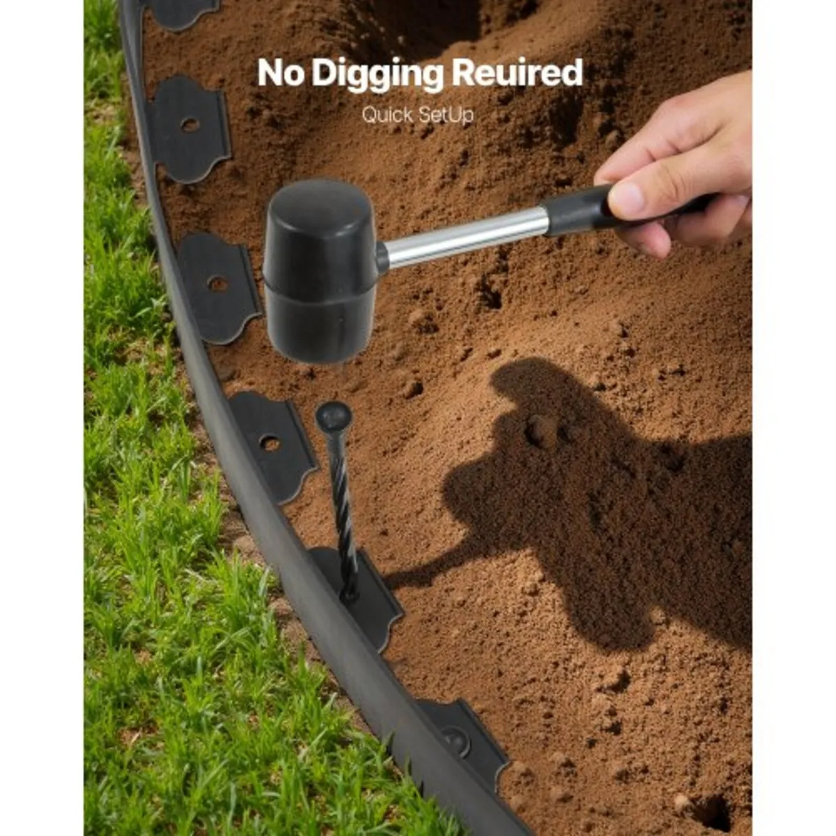 Landscape Edging, 1000 x 10 cm Plastic Garden Bord - Image 4
