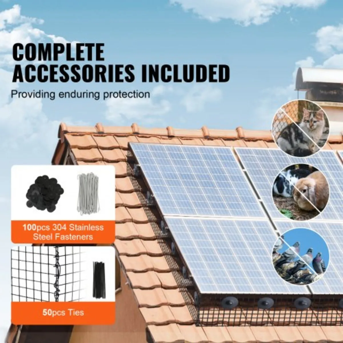 20 x 3048 cm Solar Panel Bird Guard, Critter Guard - Image 2