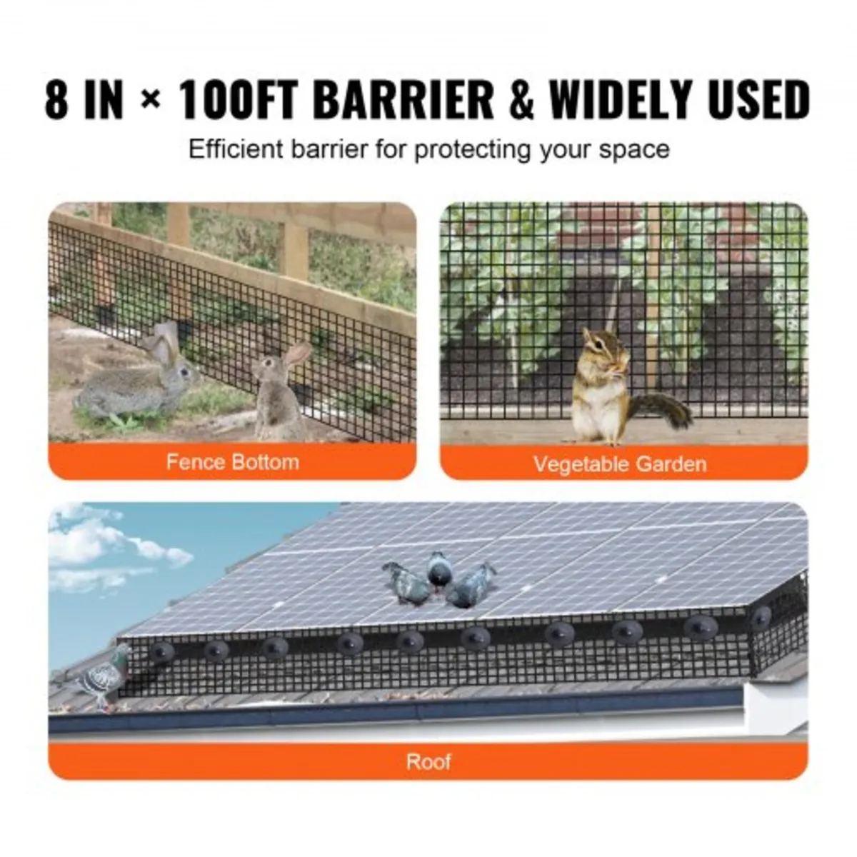20 x 3048 cm Solar Panel Bird Guard, Critter Guard - Image 4