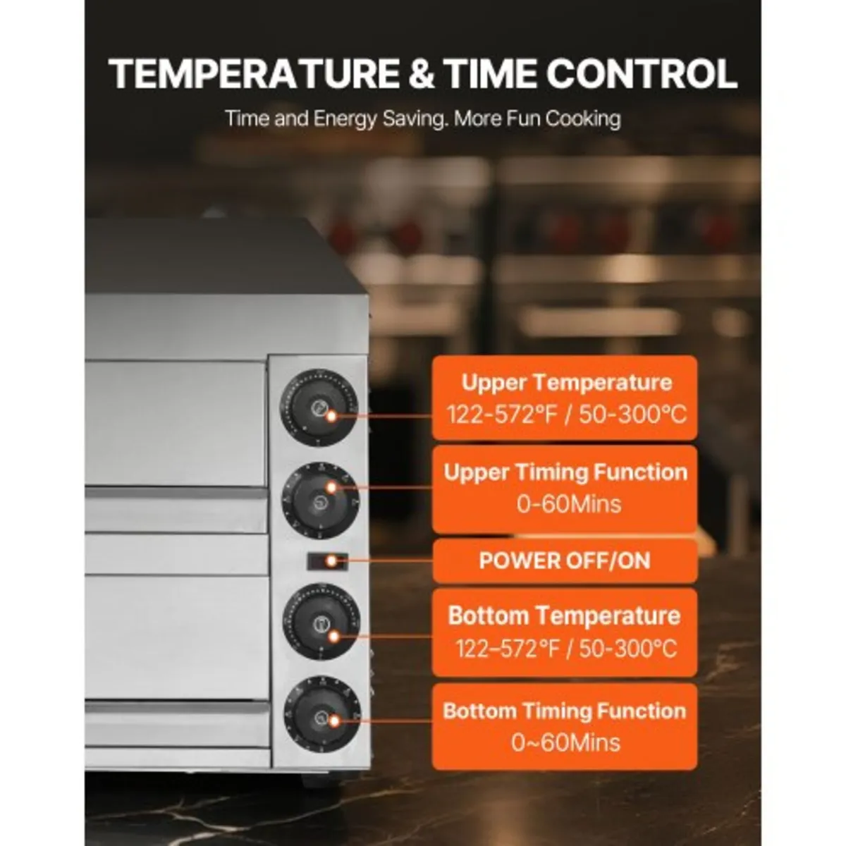 Electric Pizza Oven for Countertops, 12-inch, 1700 - Image 2