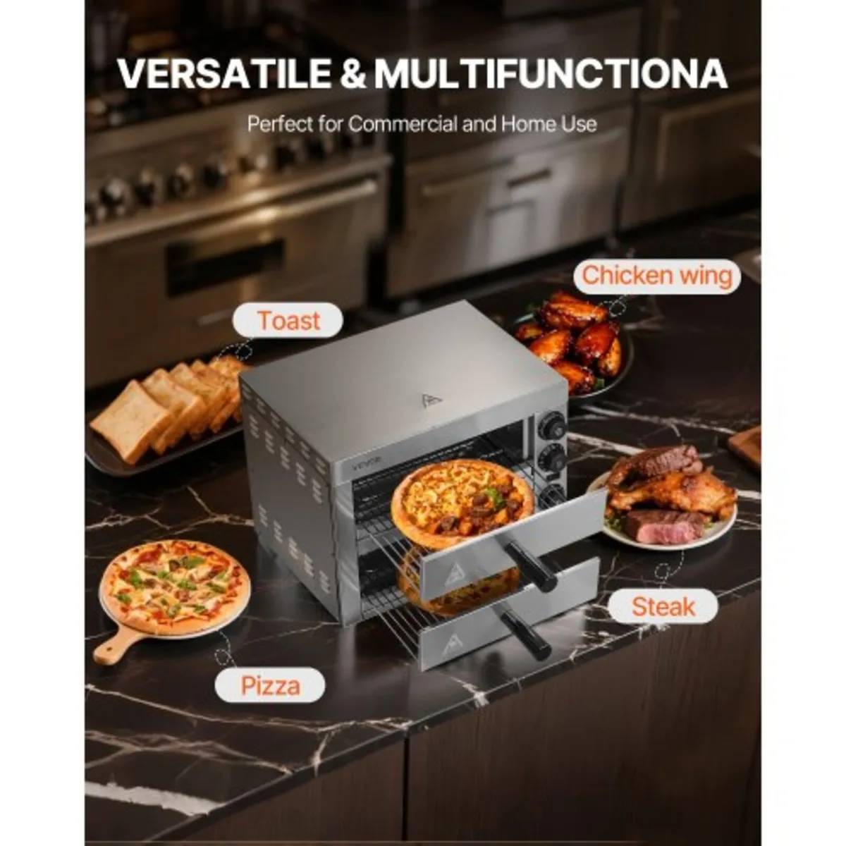 Electric Pizza Oven for Countertops, 12-inch, 1700 - Image 4
