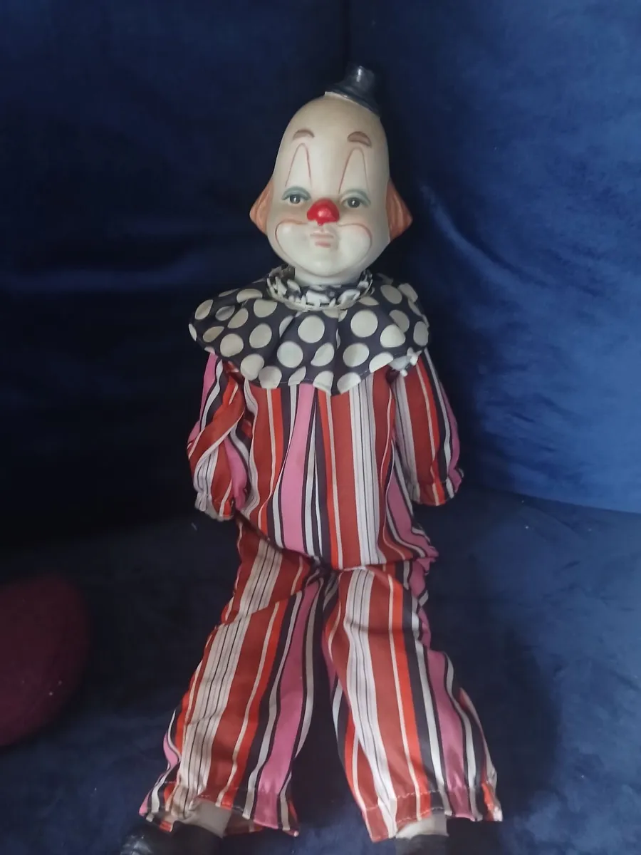 Vintage Porcelain Clown Doll 1980s - Image 1