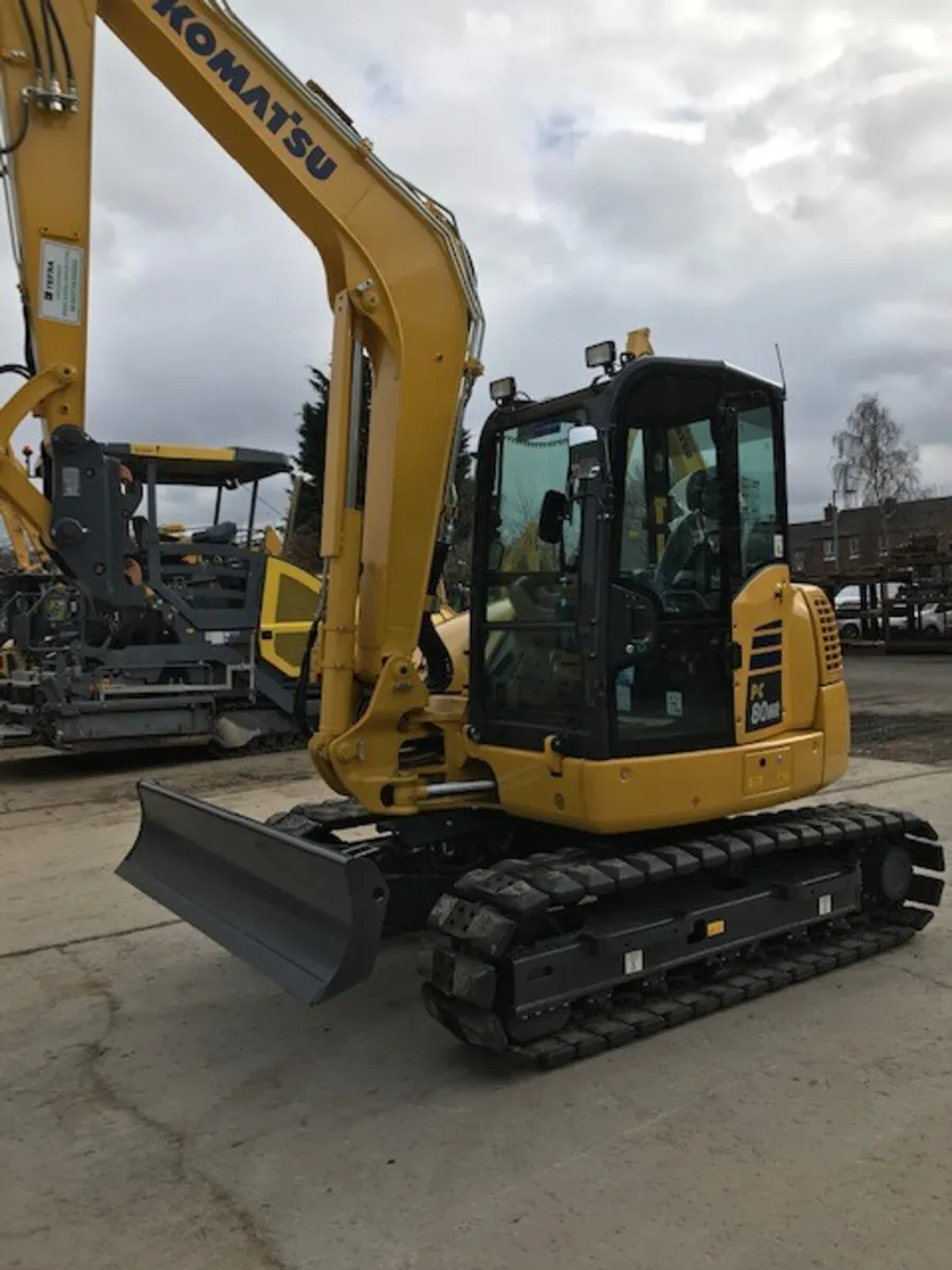 New Komatsu PC80MR-5E0 Midi Excavators - Image 3