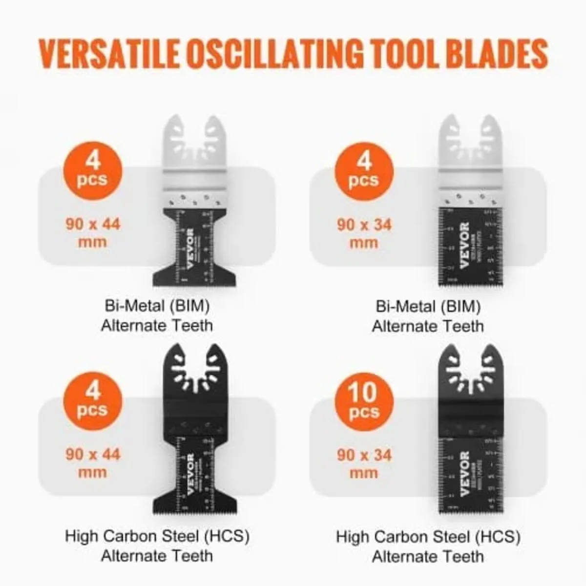30PCS Multi Tool Blades Kits 8 Types Fit Dewalt Bo - Image 3