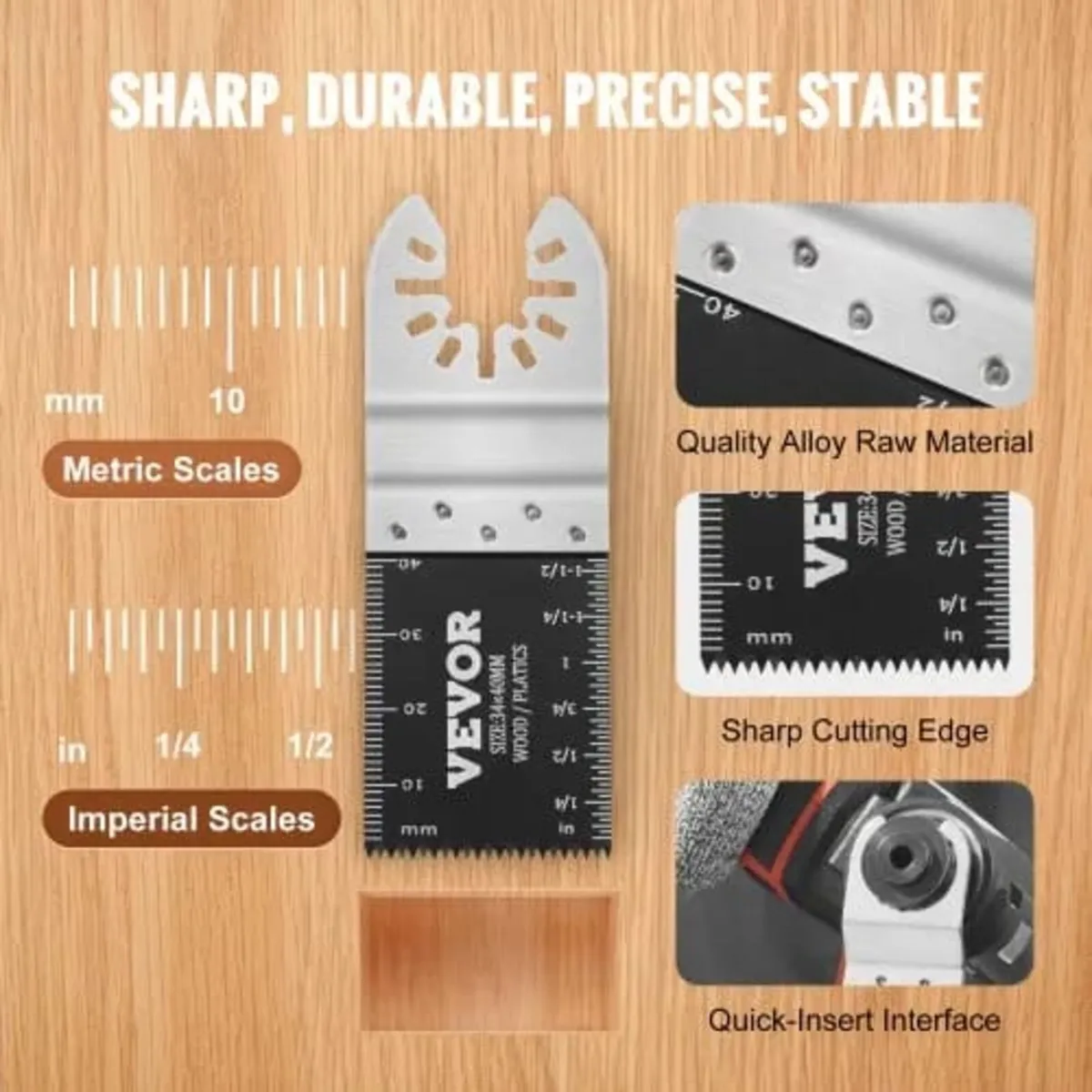 30PCS Multi Tool Blades Kits 8 Types Fit Dewalt Bo - Image 4