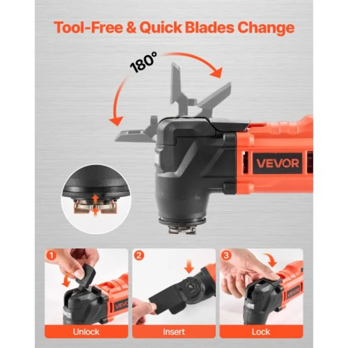 Cordless Oscillating Tool, 20V Multitool Oscillati - Image 4