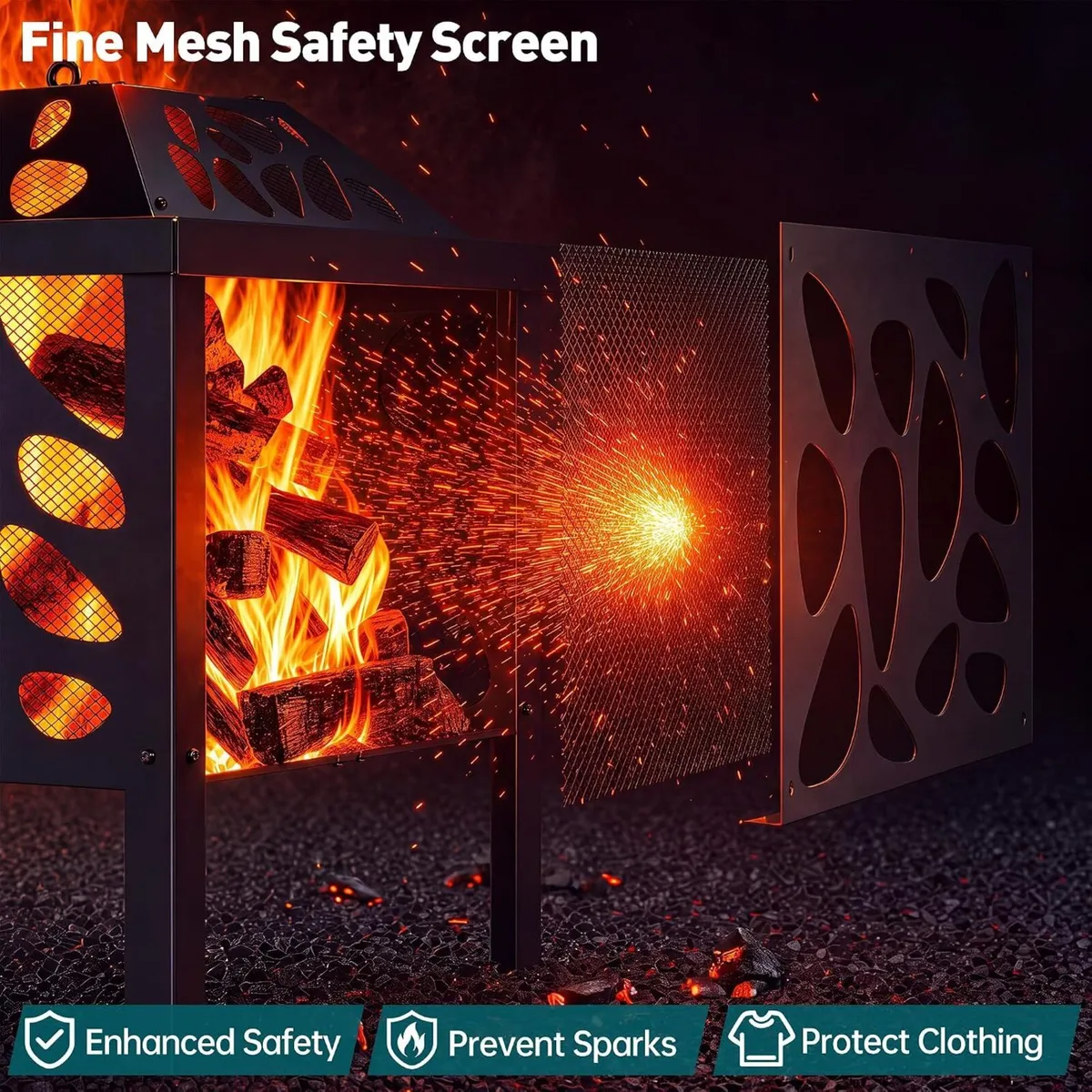 Fire Pit for Outdoor Garden Patio Firepit - Image 4
