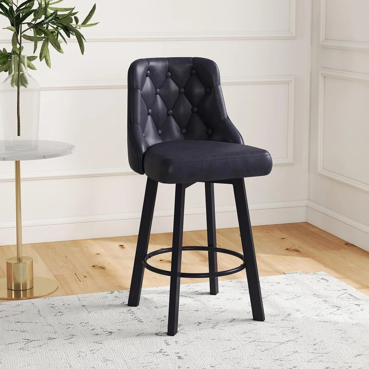 Bar Stools Waterproof PU Leather (Set of 2) - Image 1