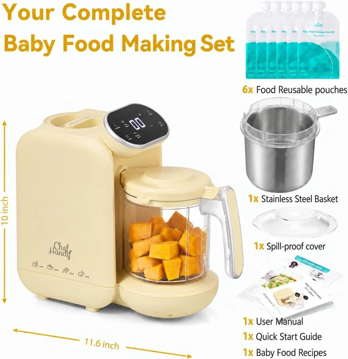 Baby Food Maker 5 in 1 Steamer - Image 3