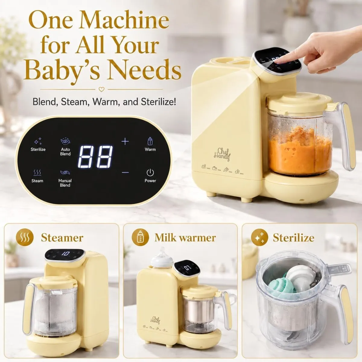 Baby Food Maker 5 in 1 Steamer - Image 4