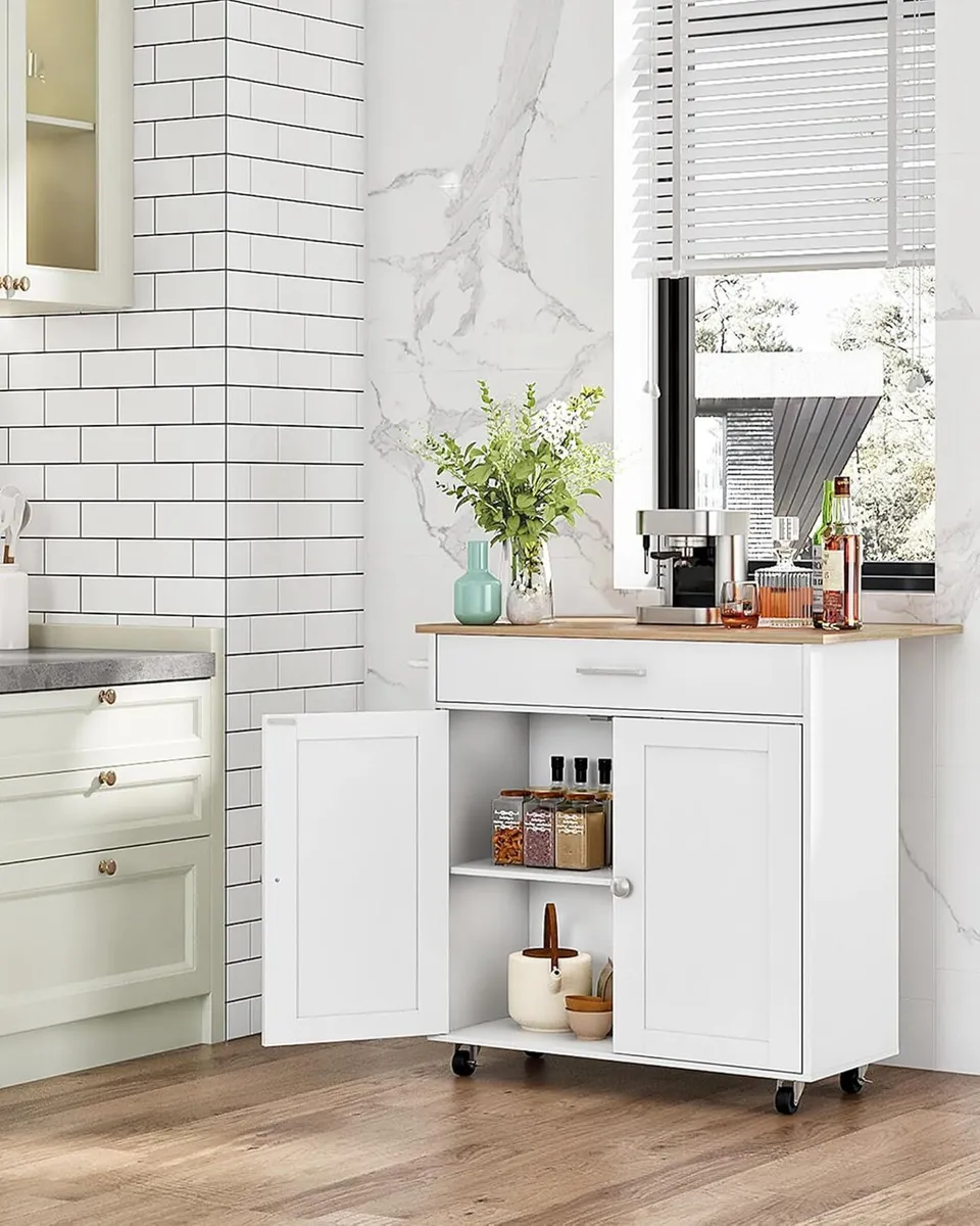 Kitchen Island Farmhouse Cart with One Double - Image 3