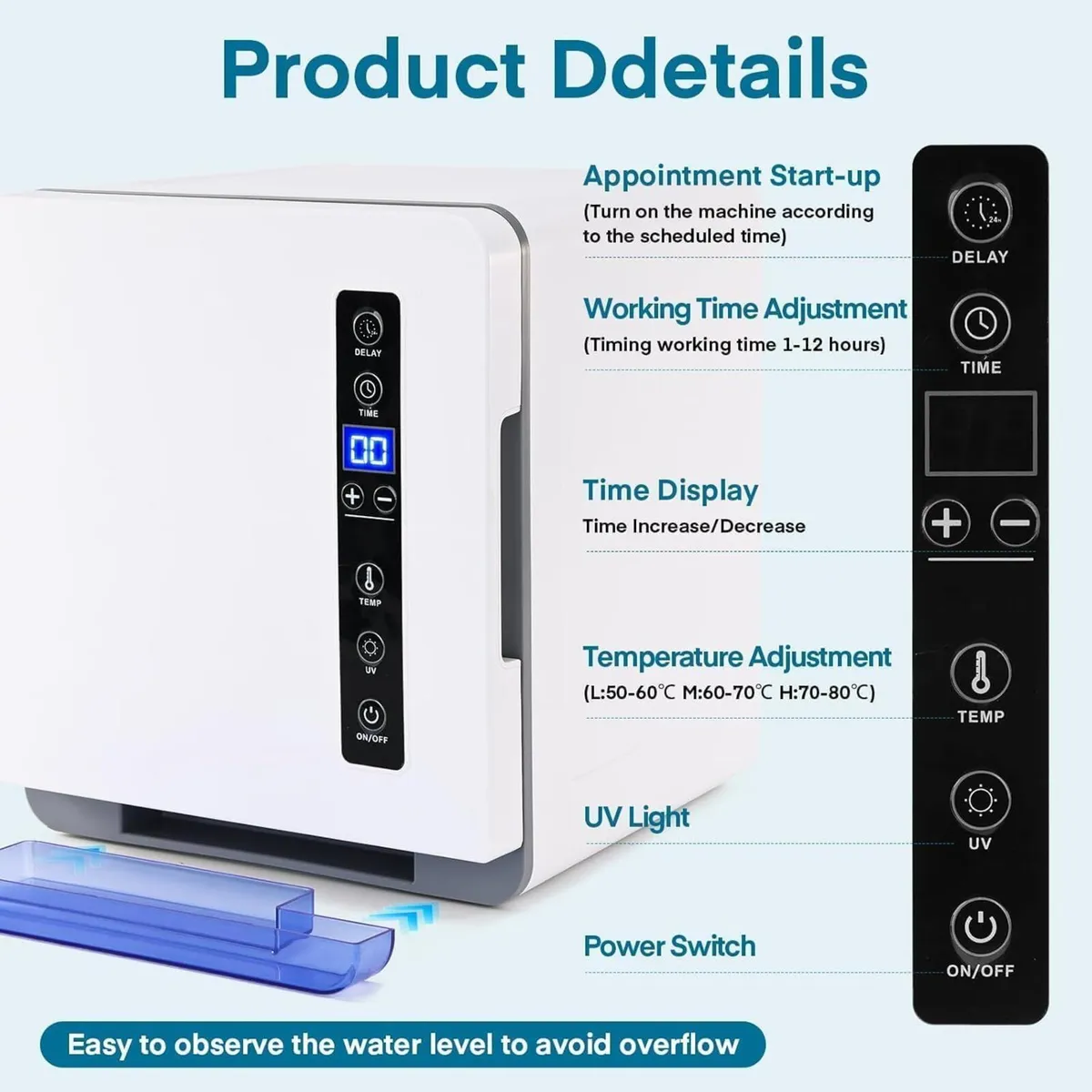 8L Hot Towel Warmer Cabinet 3 in 1 - Image 2