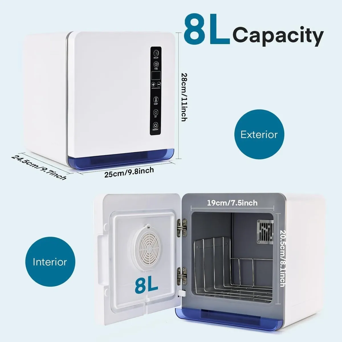 8L Hot Towel Warmer Cabinet 3 in 1 - Image 4