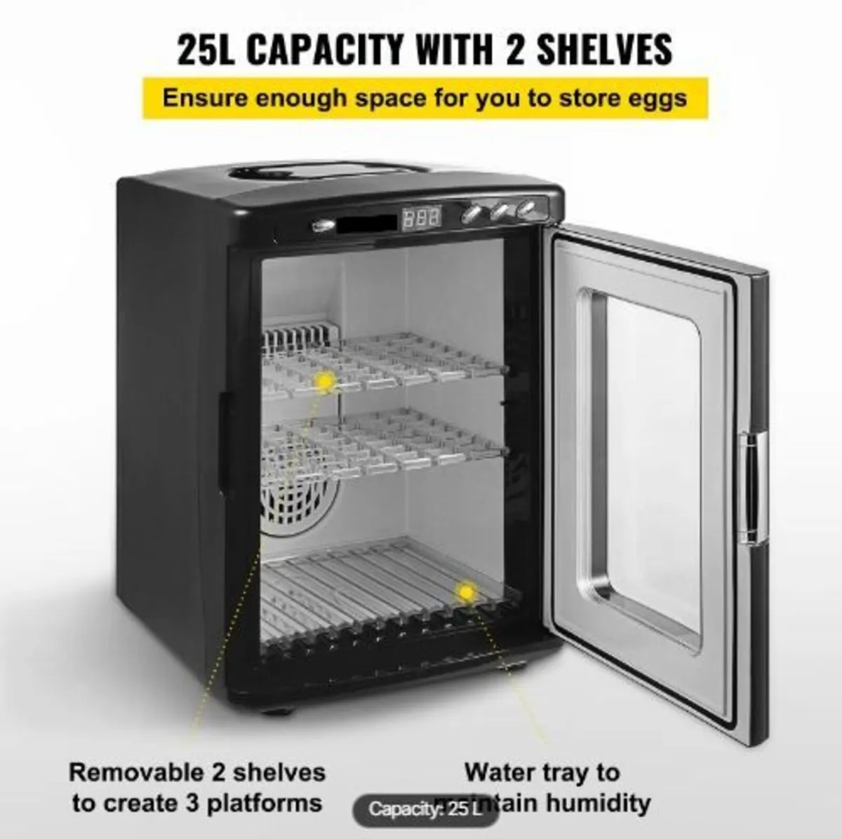 Black Reptile Incubator 25L - Image 4