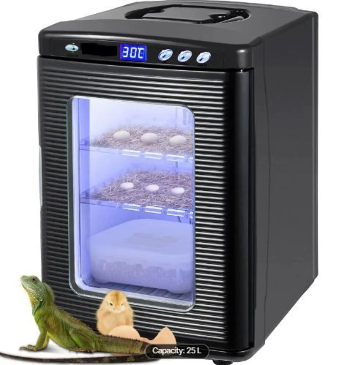Black Reptile Incubator 25L - Image 1
