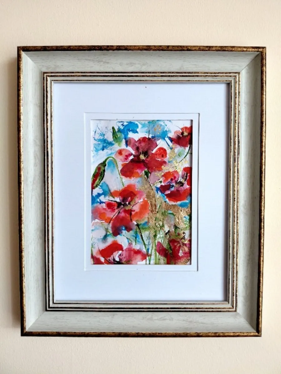 Original Watercolor Floral Painting - Image 2