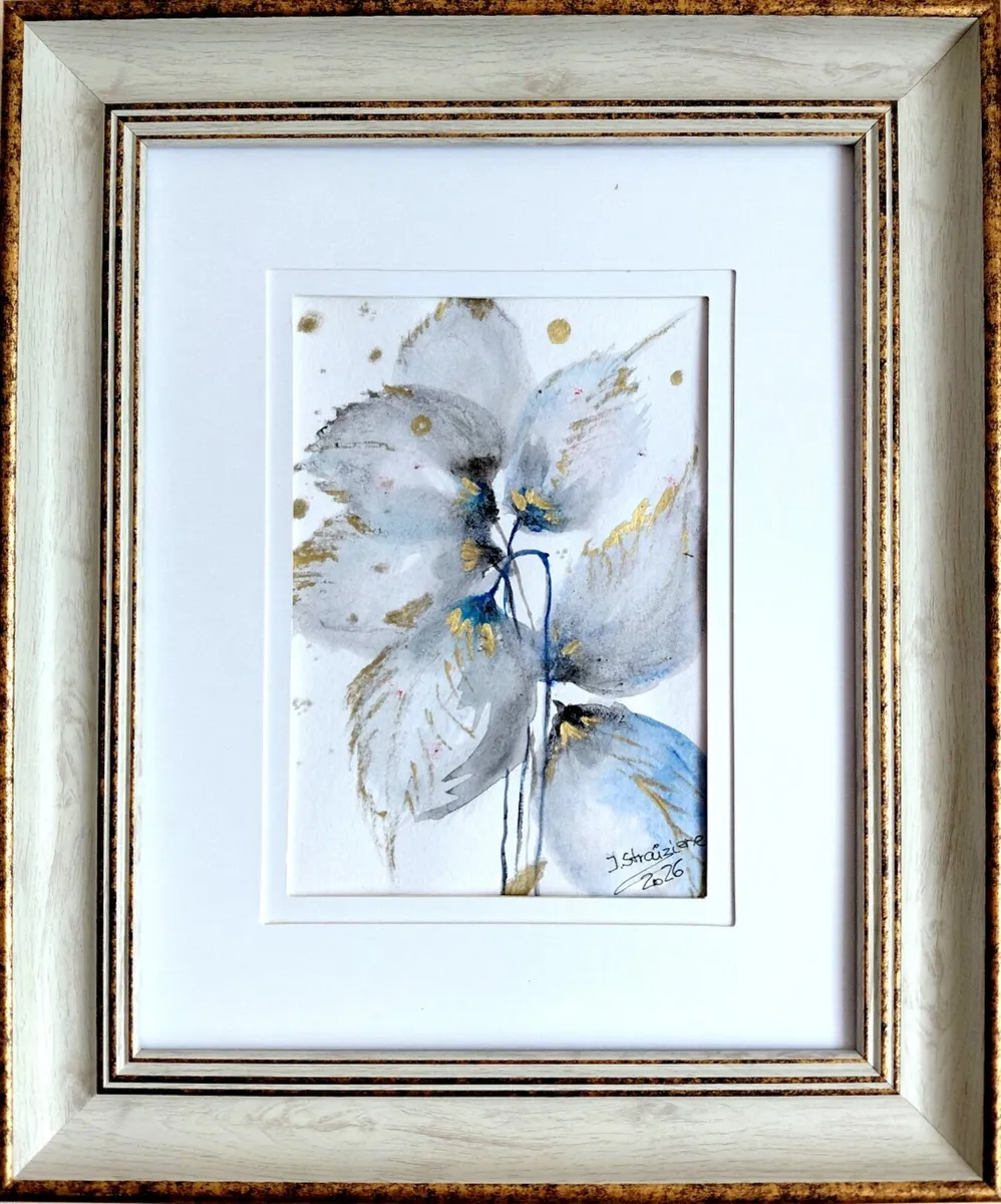 Original Watercolor Floral Painting - Image 1