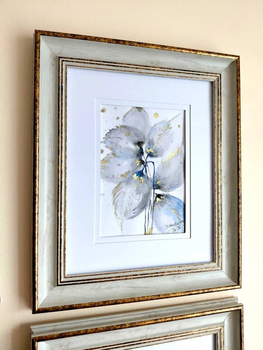Original Watercolor Floral Painting - Image 2