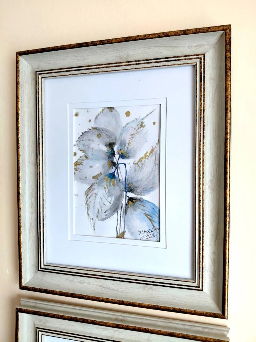 Original Watercolor Floral Painting - Image 3