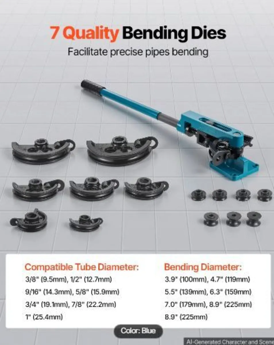 Pipe Bender 3/8 to 1 Inch Pipe Tubing Bender - Image 4