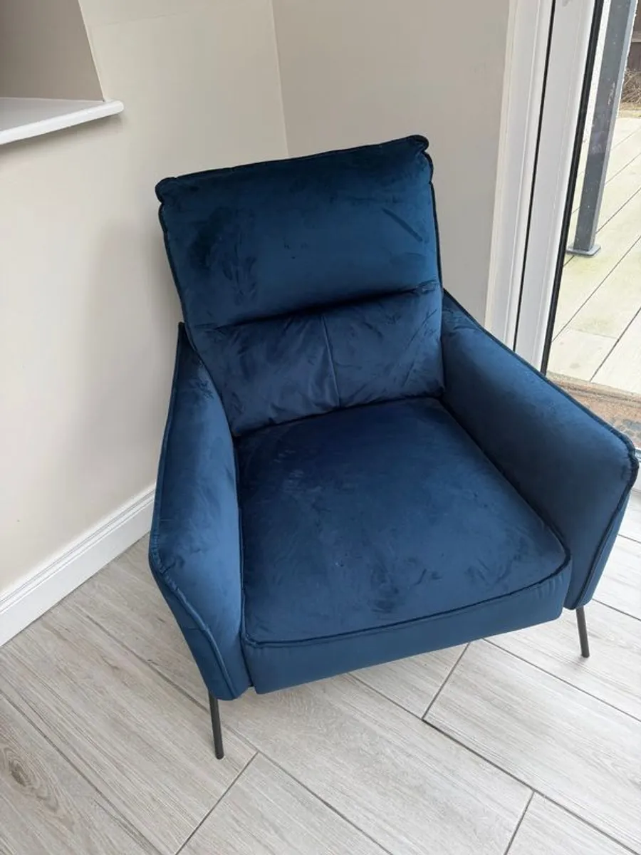Navy Armchair - Image 1