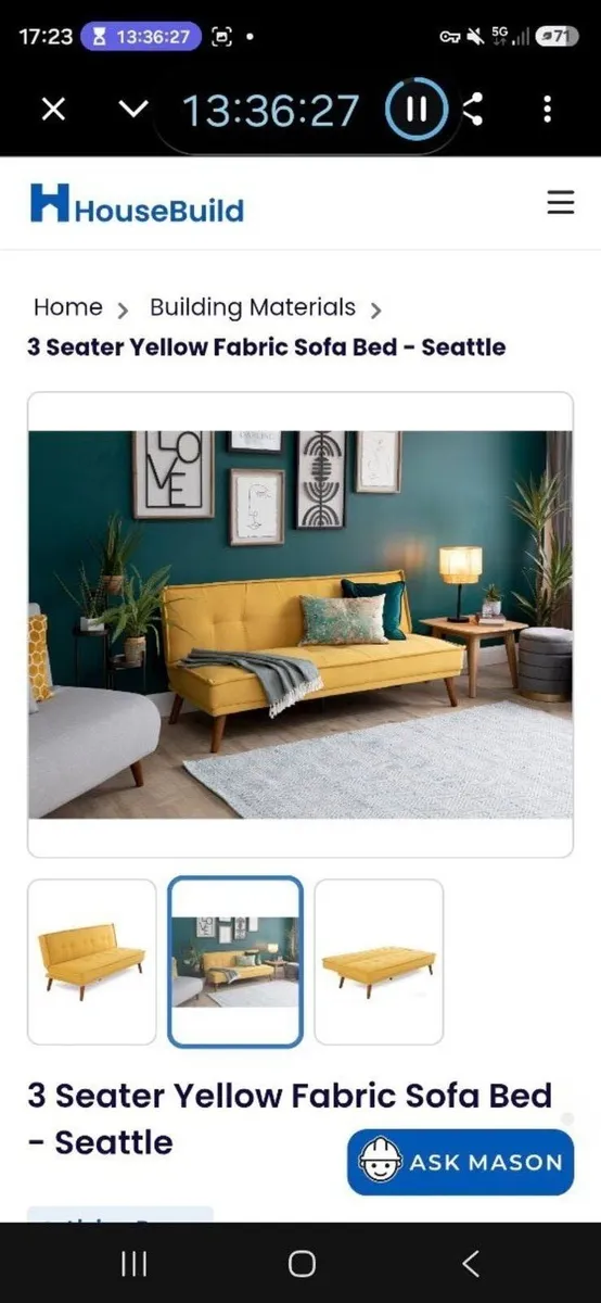 Retro Sofa Bed - Image 2