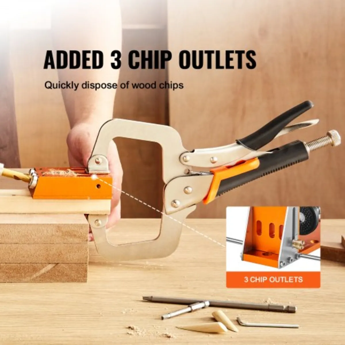 Pocket Hole Jig Kit, 34 Pcs Pocket Hole Jig System - Image 2