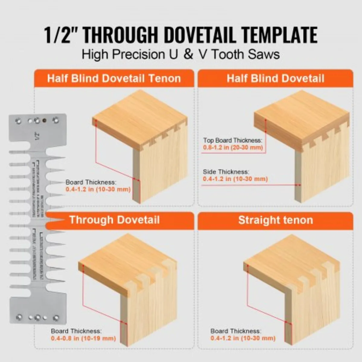Dovetail Jig, 310 mm Width, Dove Tailing Router Ji - Image 3