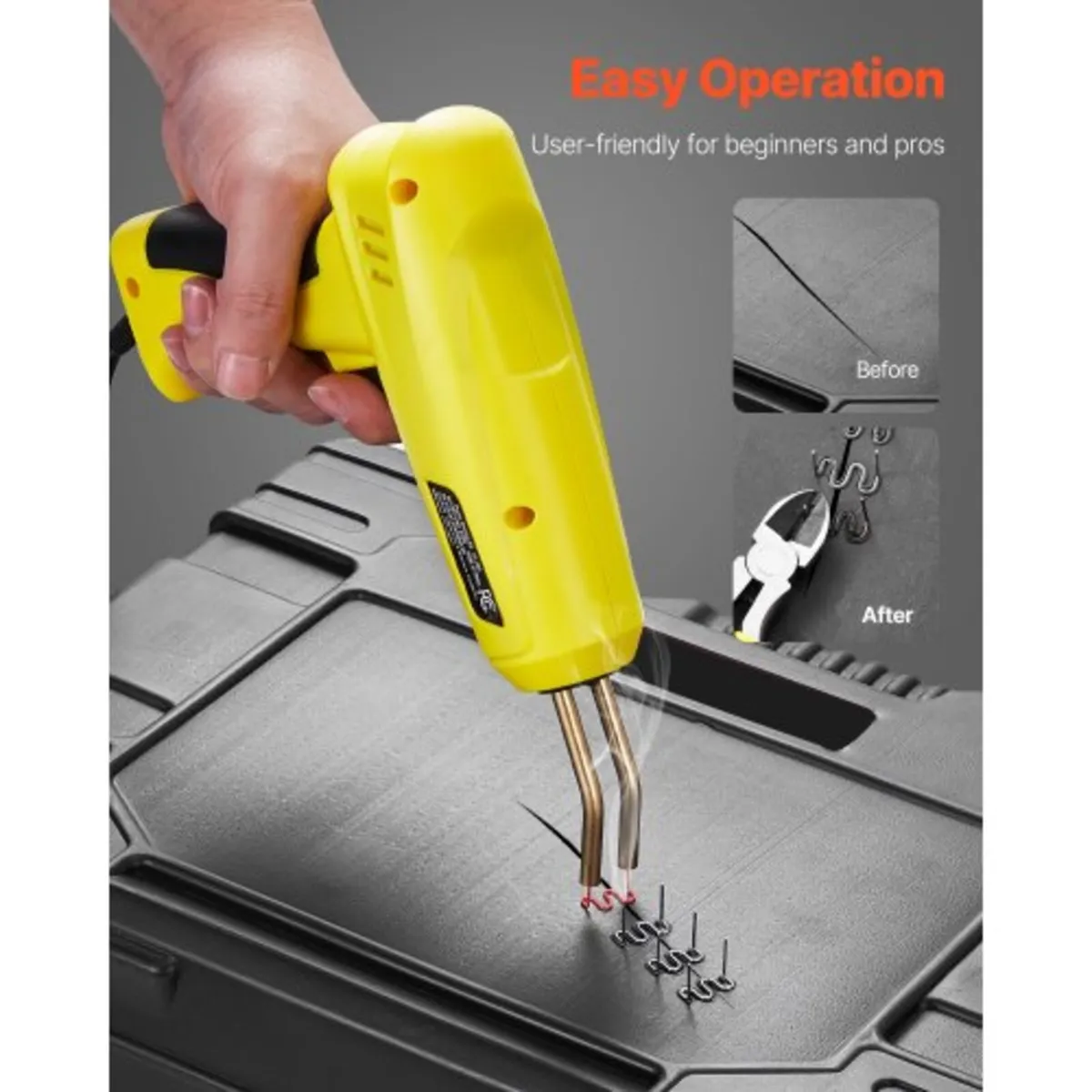 Plastic Welding Kit, 220W Plastic Welder Gun with - Image 4