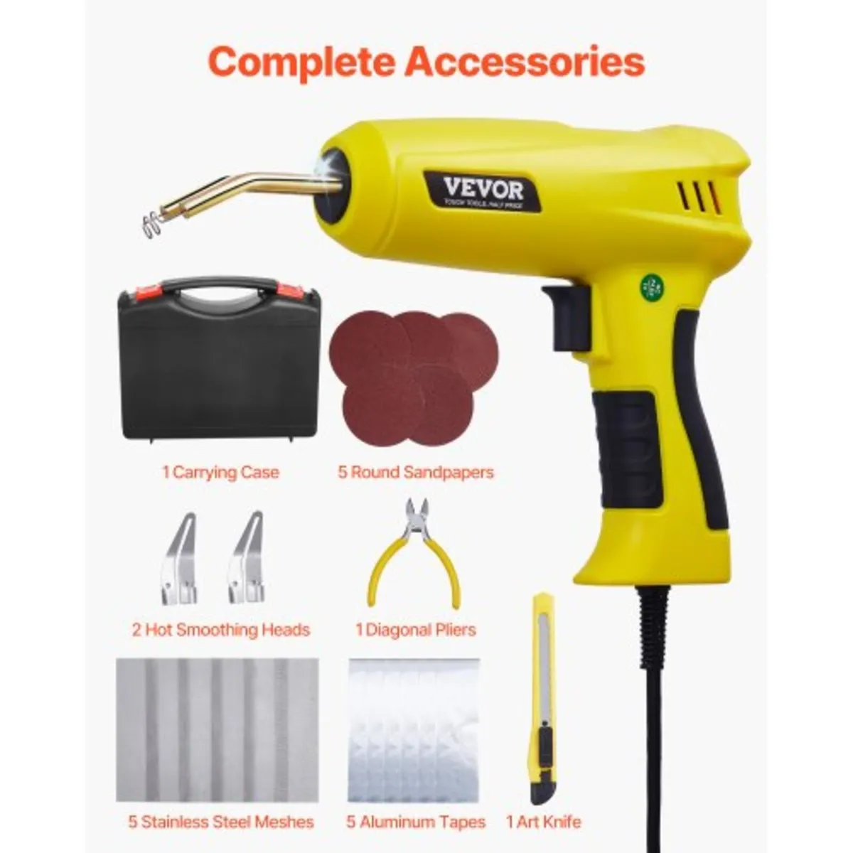 Plastic Welding Kit, 220W Plastic Welder Gun with - Image 1