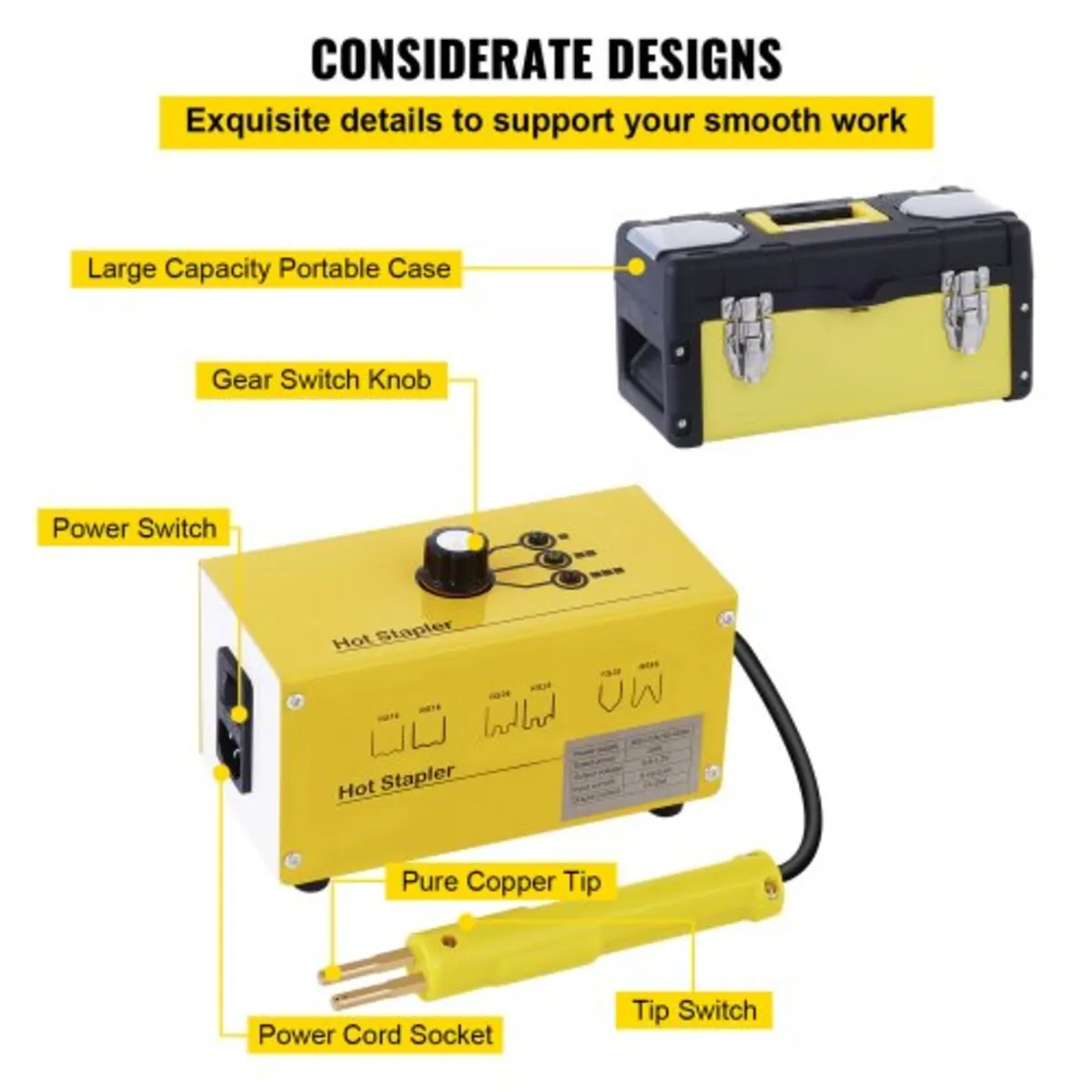 220V plastic welding machine hot staple gun hot st - Image 3