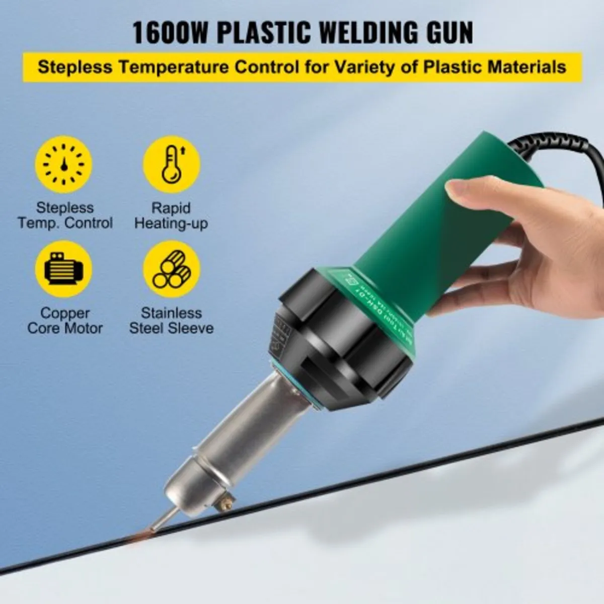 Roofing Welder, 8 Pcs PVC Welding Gun, 1600W Hot A - Image 4
