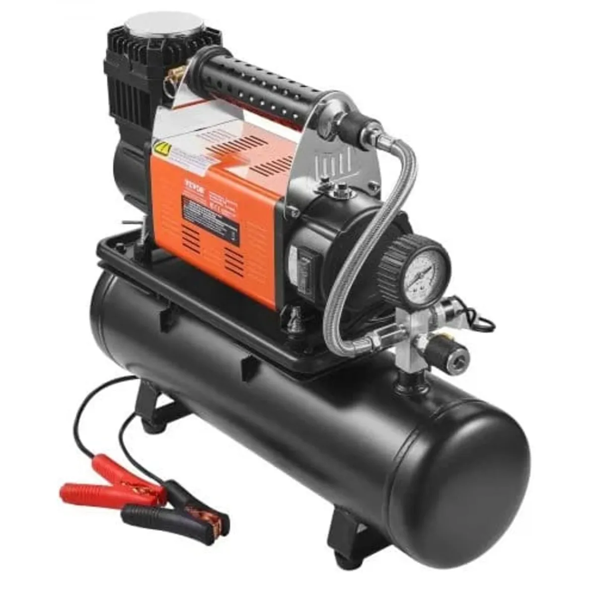 12V Heavy Duty Air Compressor with 6L Tank Kit, 6. - Image 1