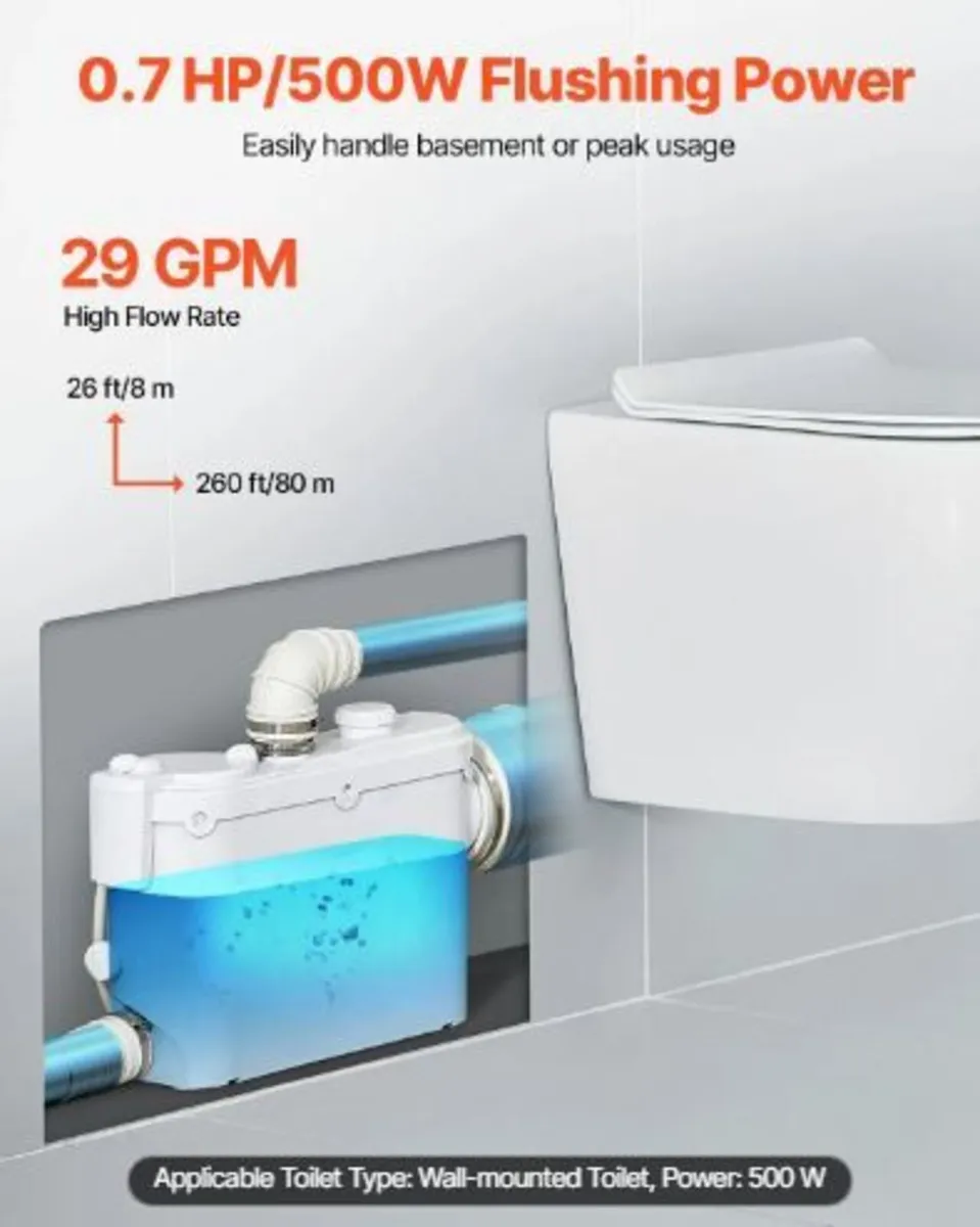 Macerator Pump, 500W - Image 3