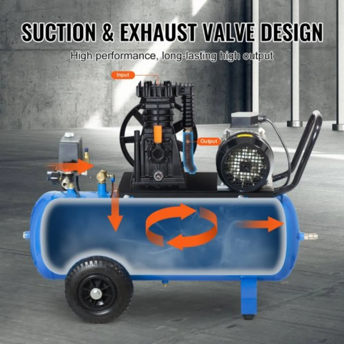 Air Compressor Pump Head, 3HP 5.8CFM @ 90PSI, Twin - Image 2