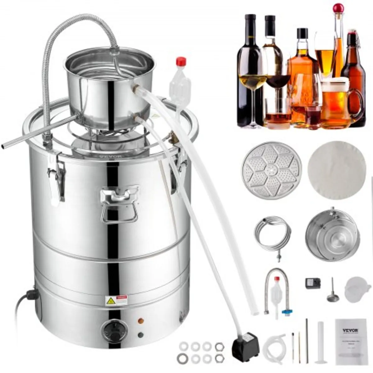 Essential Oil Still Water Distiller 49.2L with Thu - Image 1