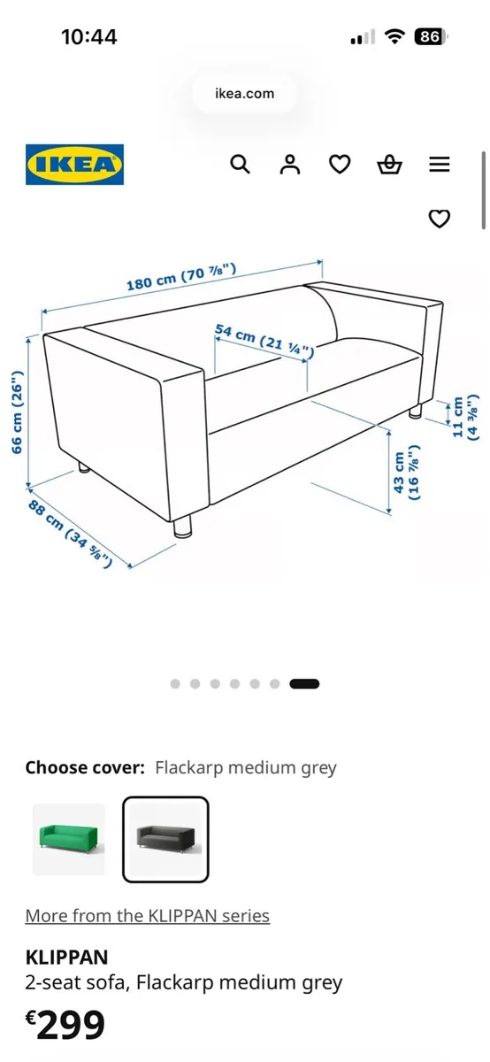 Unused 2 Seater Sofa - Image 3