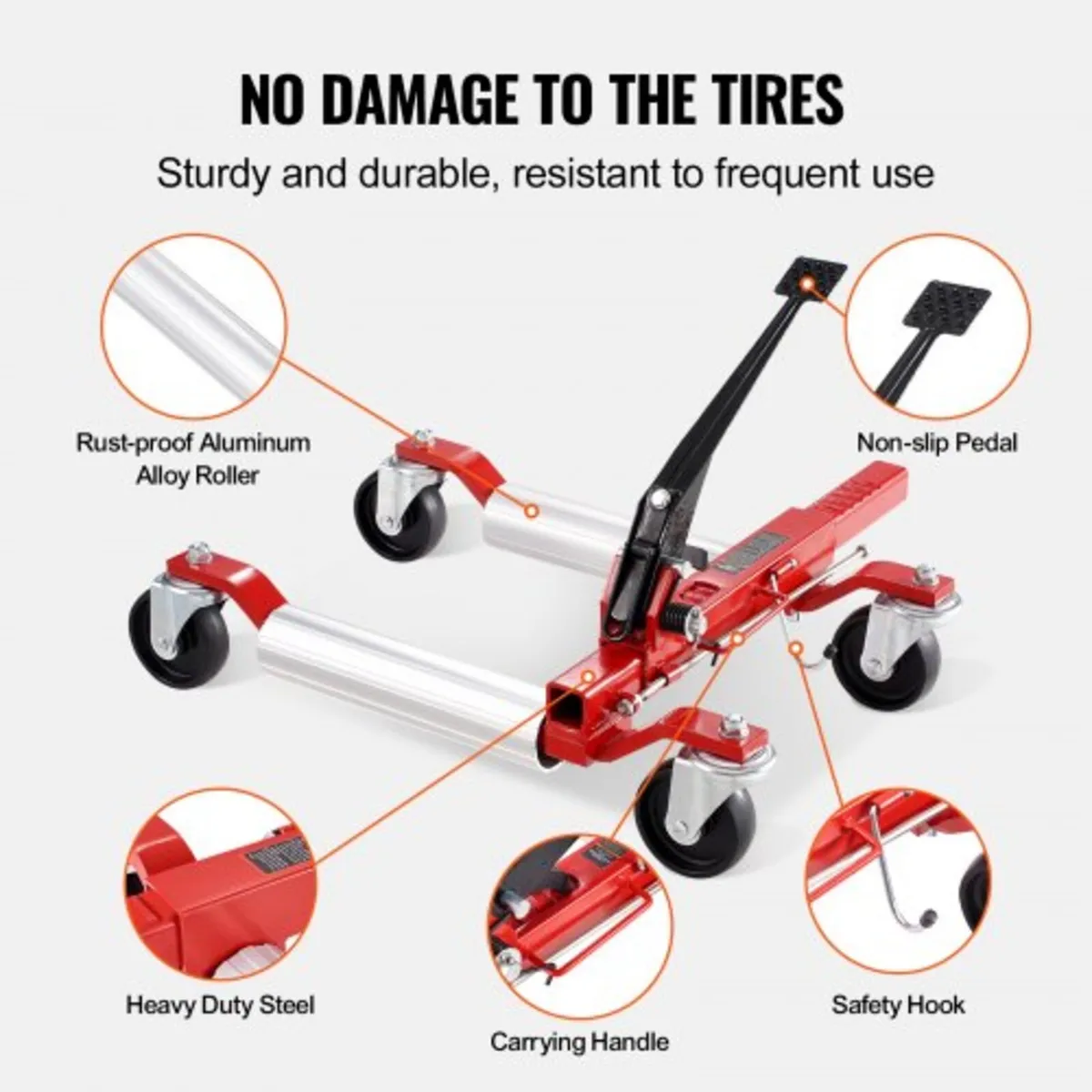 Wheel Dolly, Max Capacity 1500 Lbs Car Dolly, Car - Image 3
