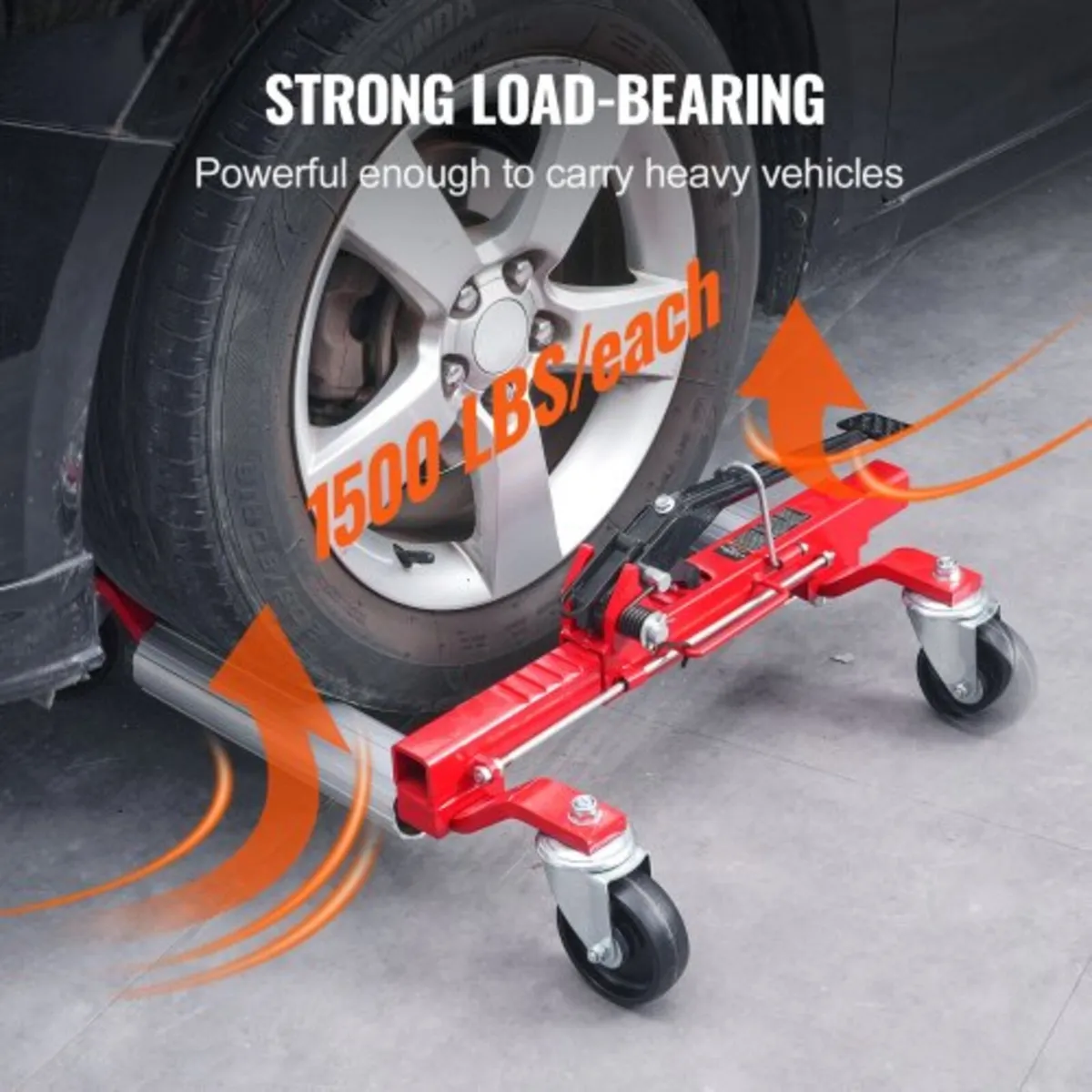 Wheel Dolly, Max Capacity 1500 Lbs Car Dolly, Car - Image 2